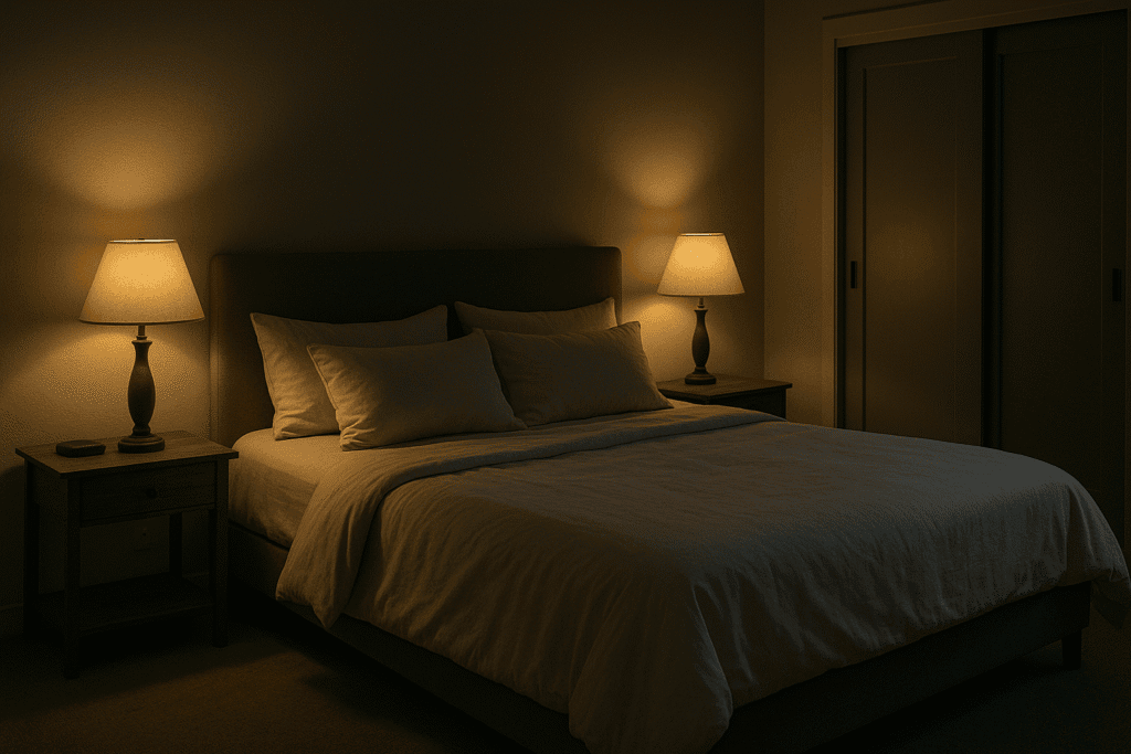 A calm bedroom environment should always be the first line of defense when battling sleep issues.