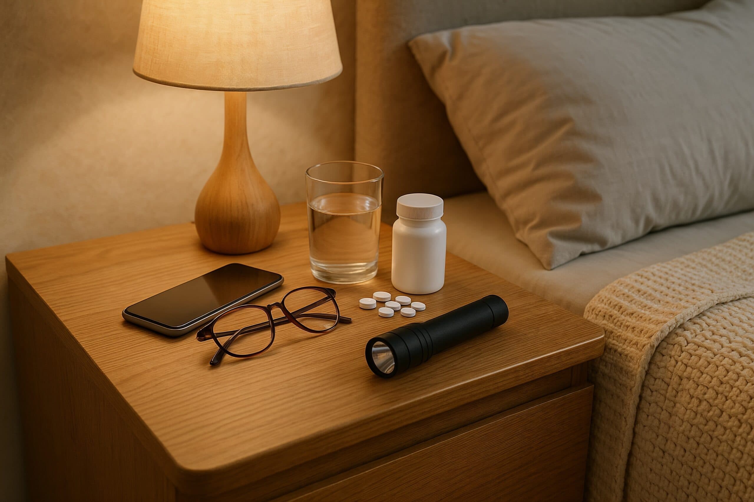 Bedside essentials for a safe sleep space for seniors