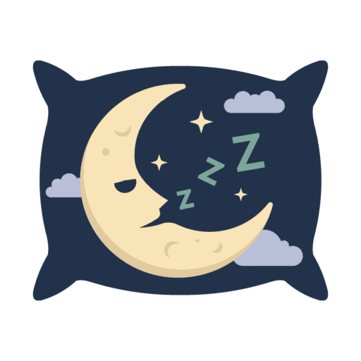 Senior Sleep Solutions moon and pillow logo